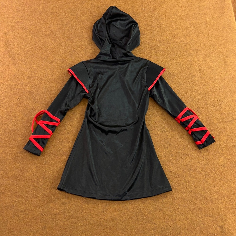 Amscan Child Medium 8-10 Black Dragon Ninja 2-Piece Halloween Costume Set New - Picture 8 of 10